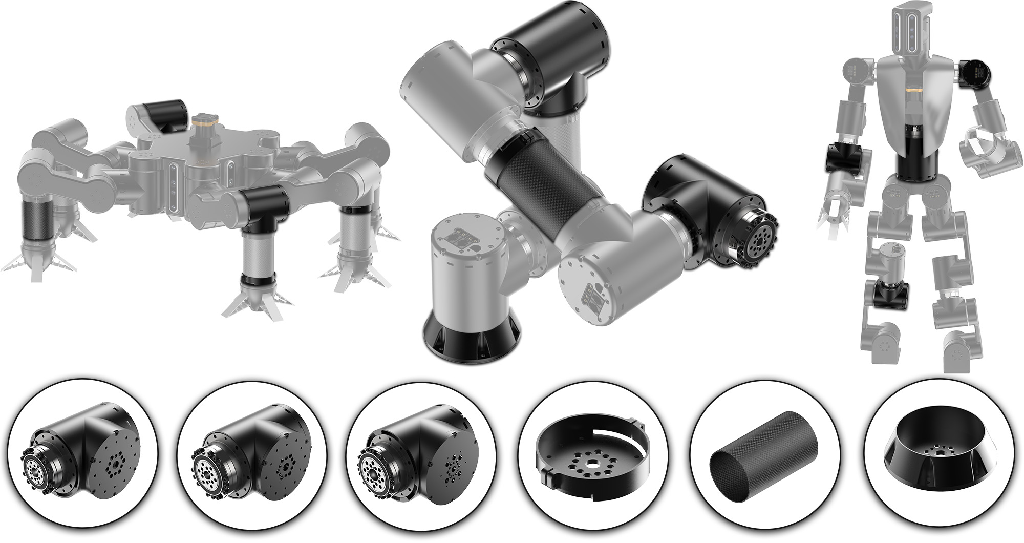 Lynxmotion SES-PRO 550mm 6Dof Modular Robotic Arm Assembled (SO) — фото 5