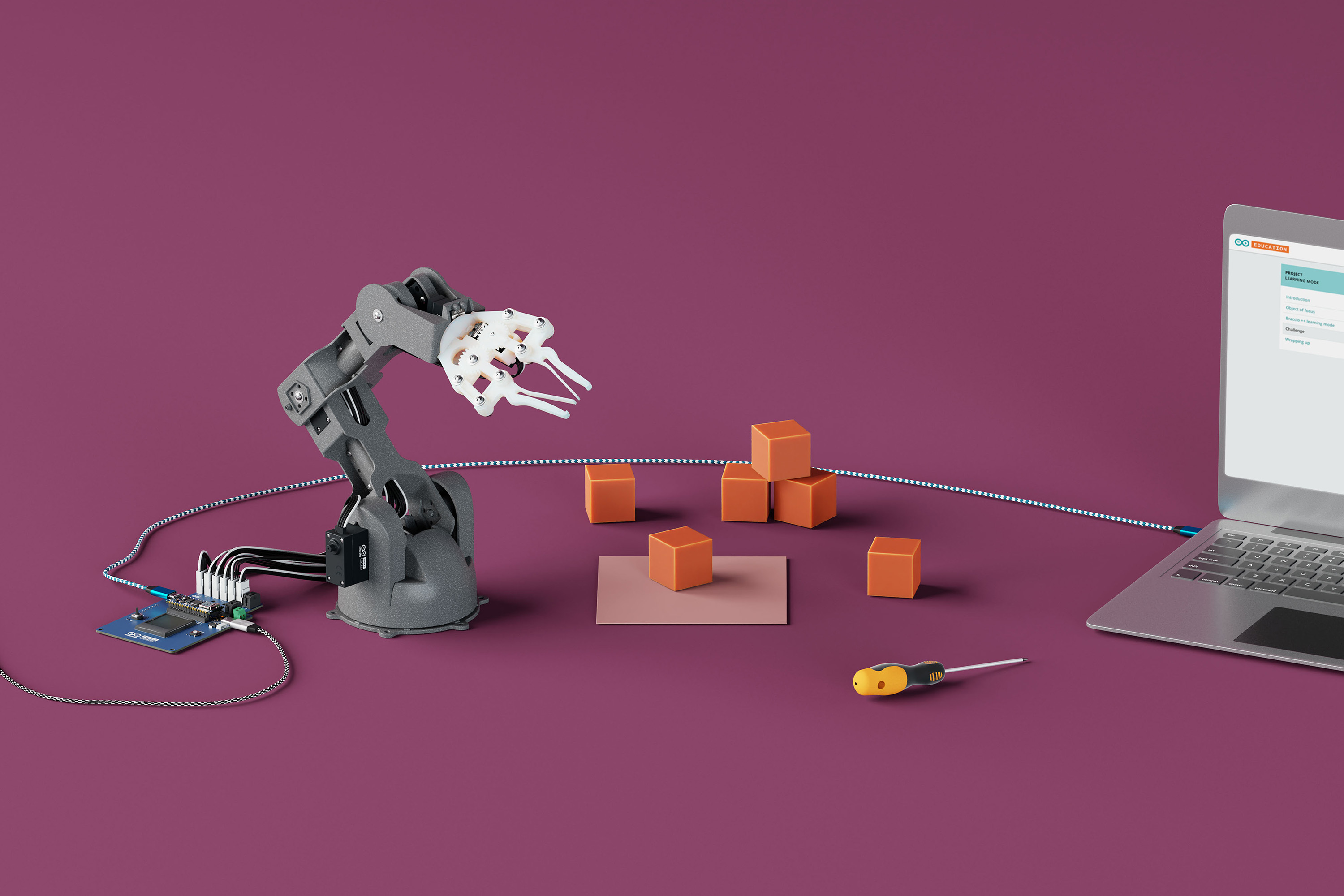 Робототехника ARDUINO tinkerkit braccio roboter-arm