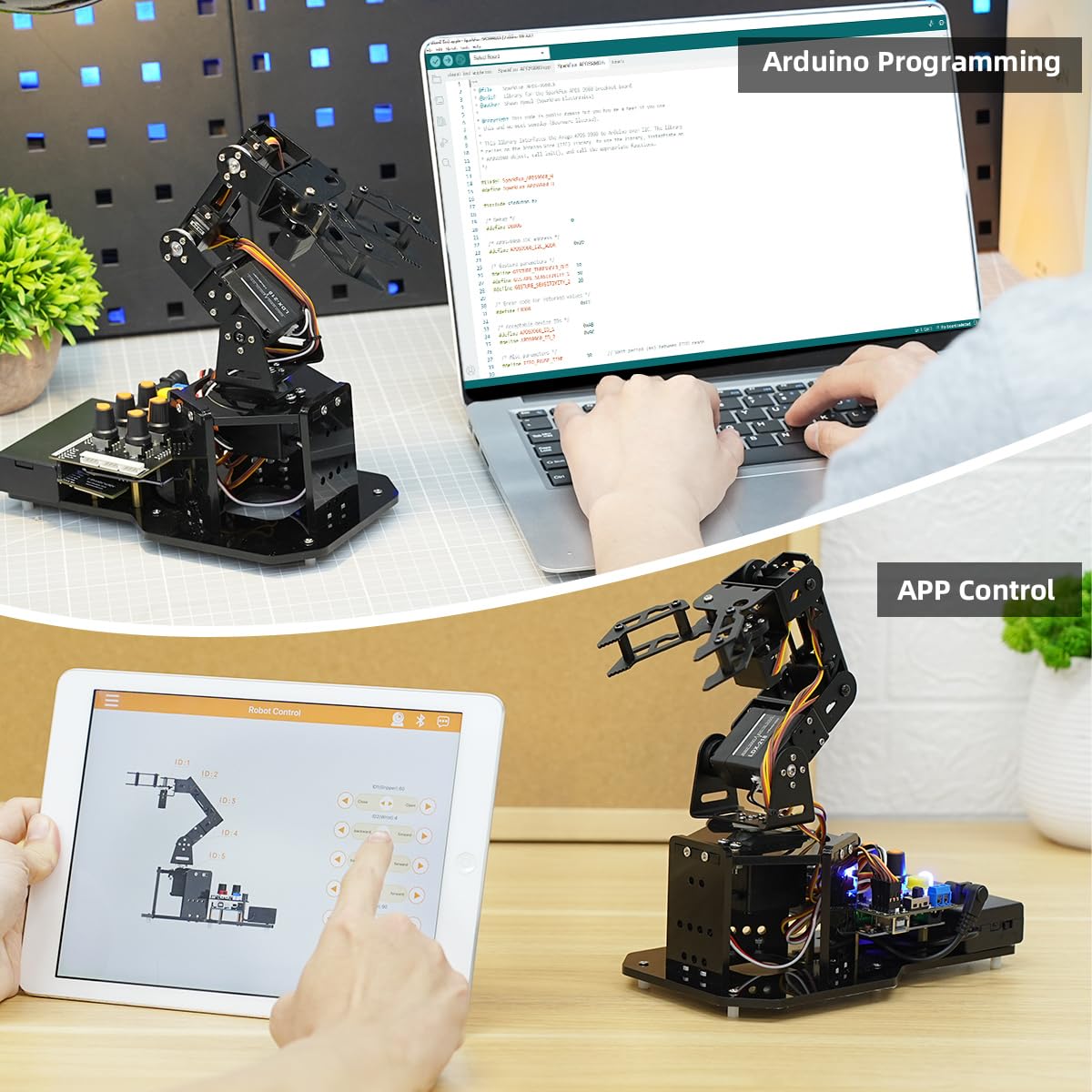 grab-it roboter arm bausatz inkl arduino uno q 2gb — фото 6