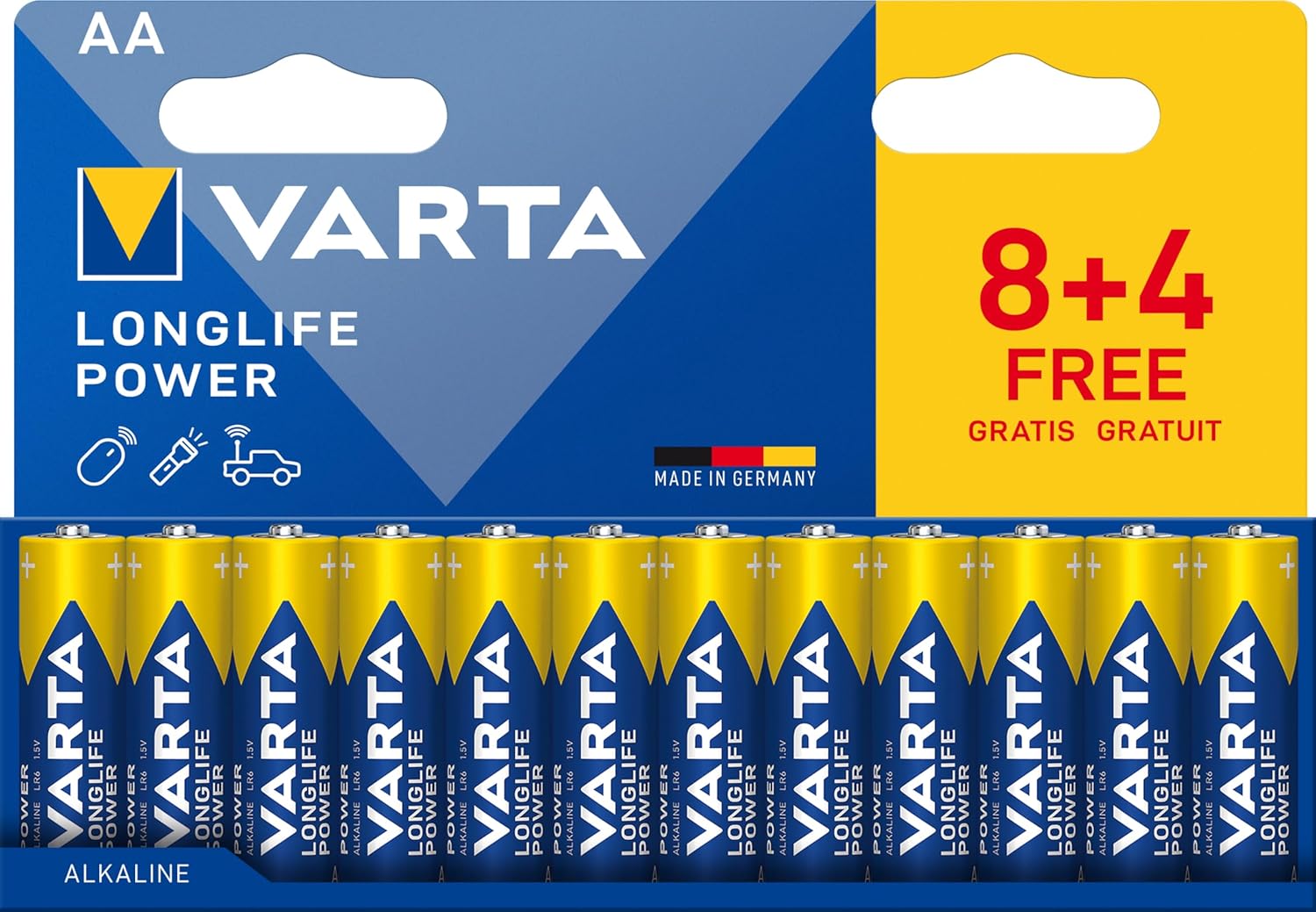 longlife power alkaline batterie aaa micro 12er-pack — фото 5