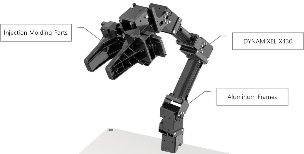 Робот ROBOTIS openmanipulator rm-x52-tnm 500g nutzlast