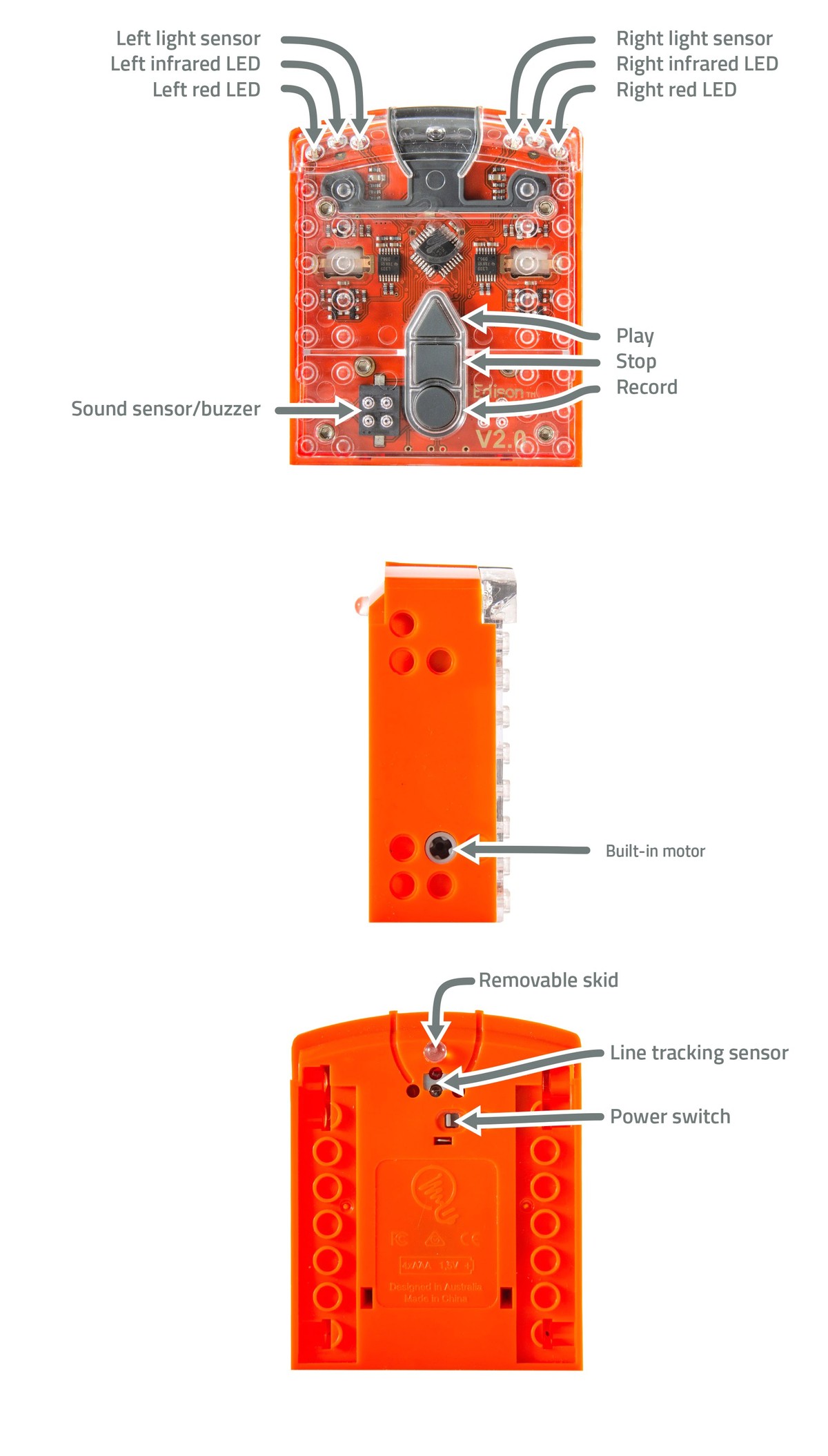 Робот Microbric (distributed by STEMfinity) Edison V2.0
