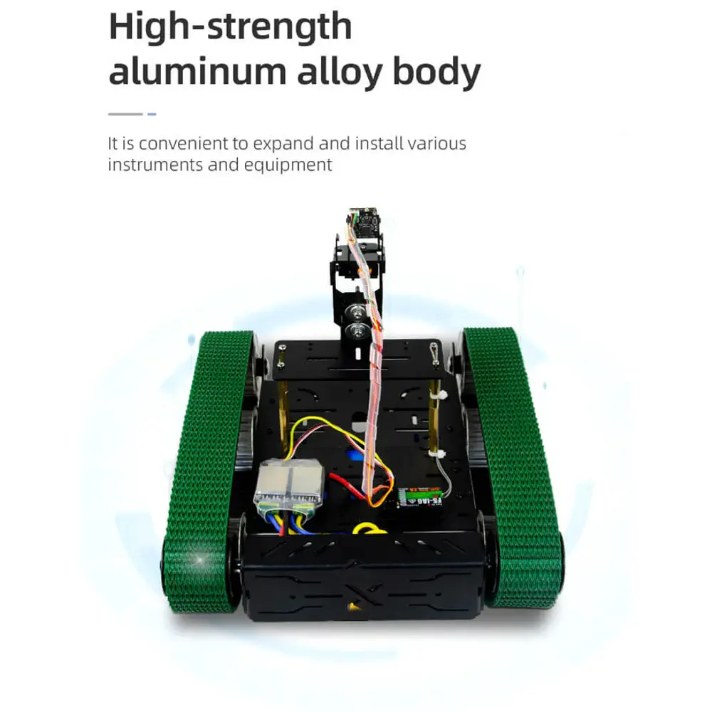 XiaoR GEEK 2.4G video wireless inspection 300M distance rc smart programmable robot tank car kits — фото 4