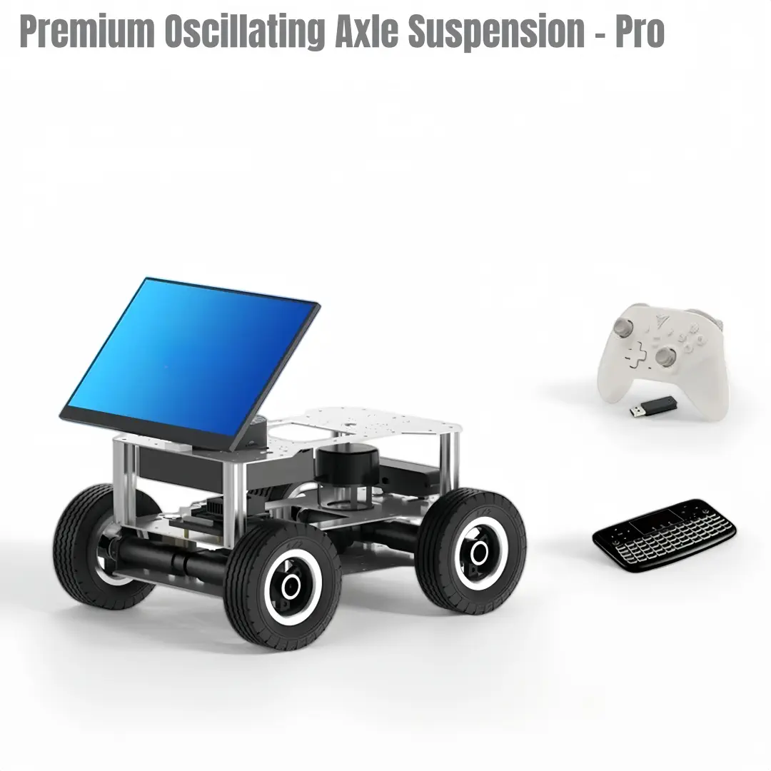 Researchbot：Embodied AI ROS2 Mobile Robot Platform with LLM, LiDAR SLAM, Semantic Navigation（4WD-Premium Oscillating Axle Suspension-Orin Nano Super -8GB-PRO) — фото 2