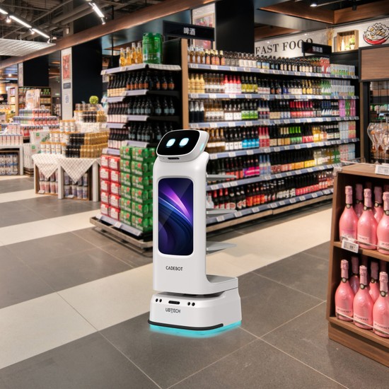 cadebot l100 - service- lieferroboter mit werbedisplay — фото 2