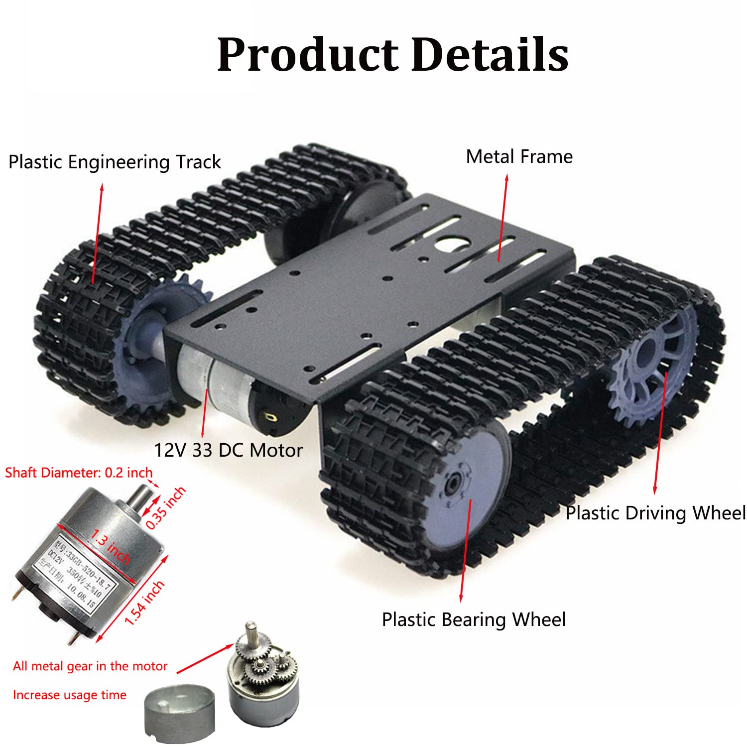 diy auto-chassis-kit mit dc-motor — фото 2