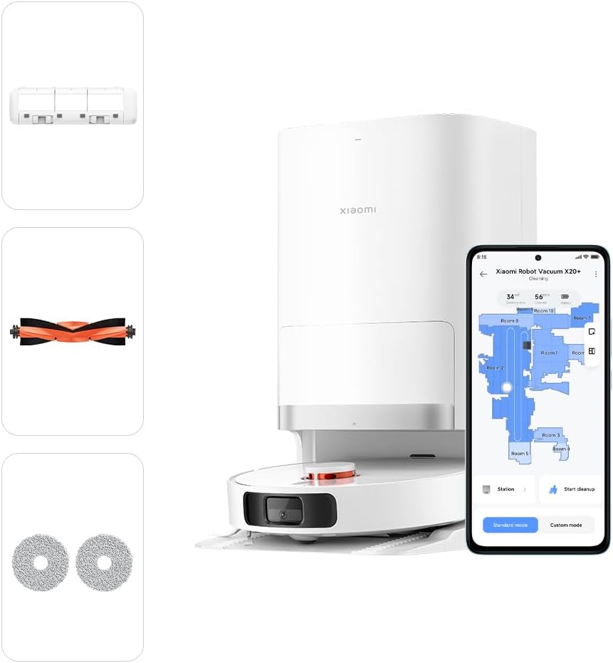saugroboter robot vacuum x20 pro weiss — фото 6