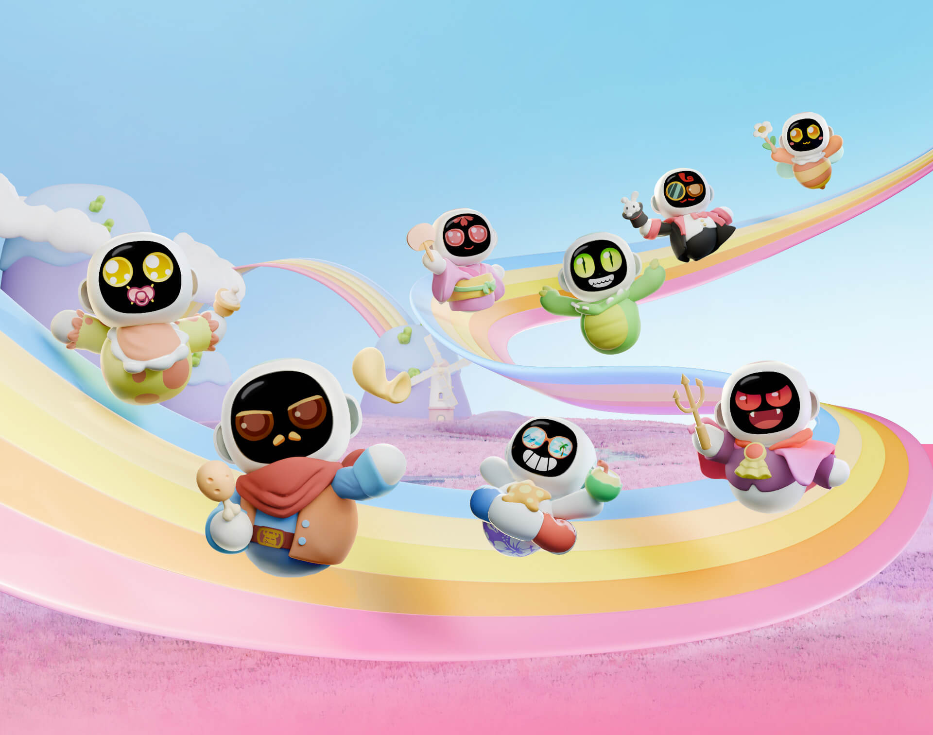 Energize Lab Eiliko Tiny AI Charm Bot w/ Unique Emotions & AI Conversation - Pink — фото 5