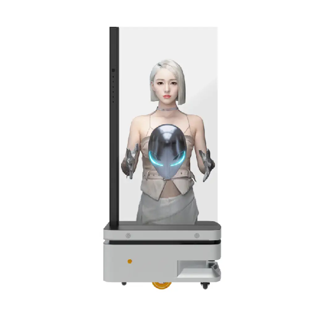 ATEAGO A1 ROS AI Advertising Robot AGV Self-Driving OLED LCD Display Mobile Base Marketing Promotion — фото 4