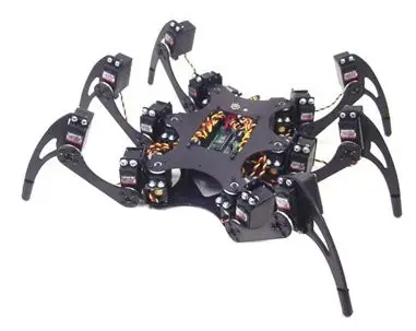 Lynxmotion Phoenix 3DOF Hexapod - Black (No Servos / Electronics) — фото 2
