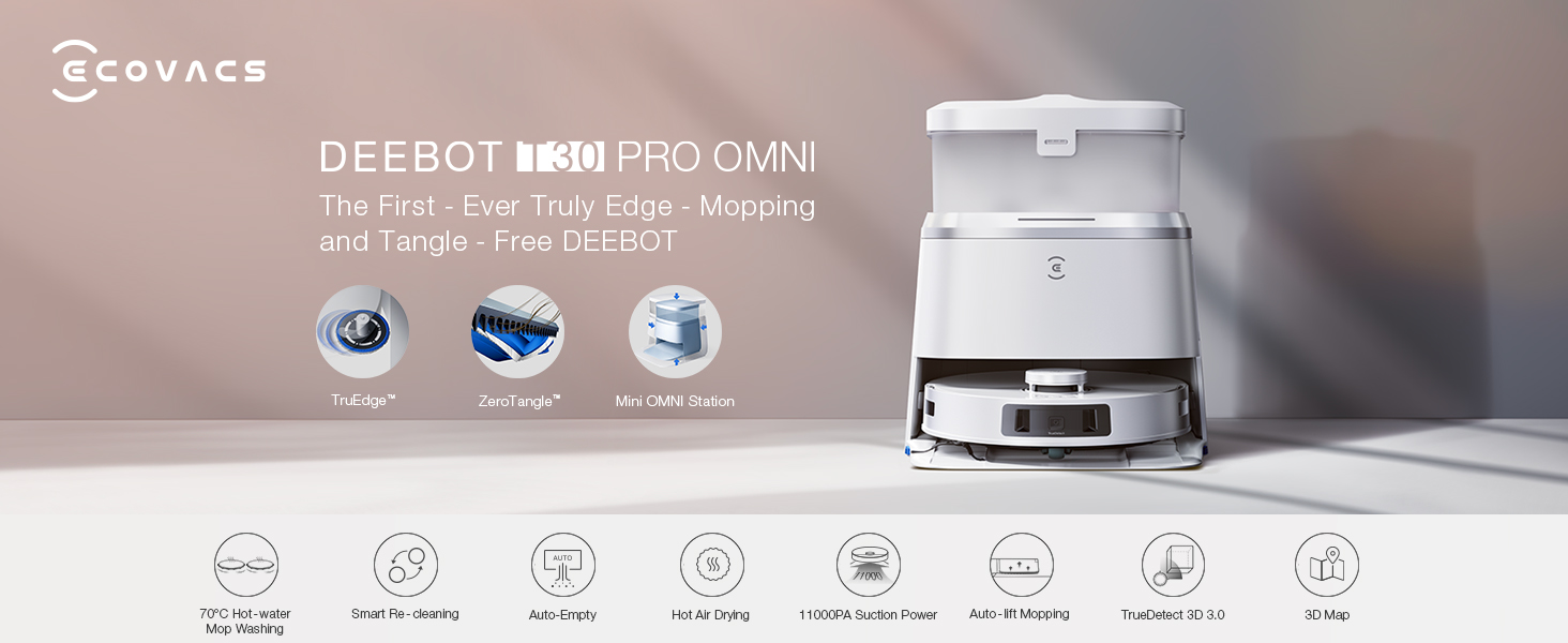 ECOVACS T30 PRO OMNI silber — фото 3