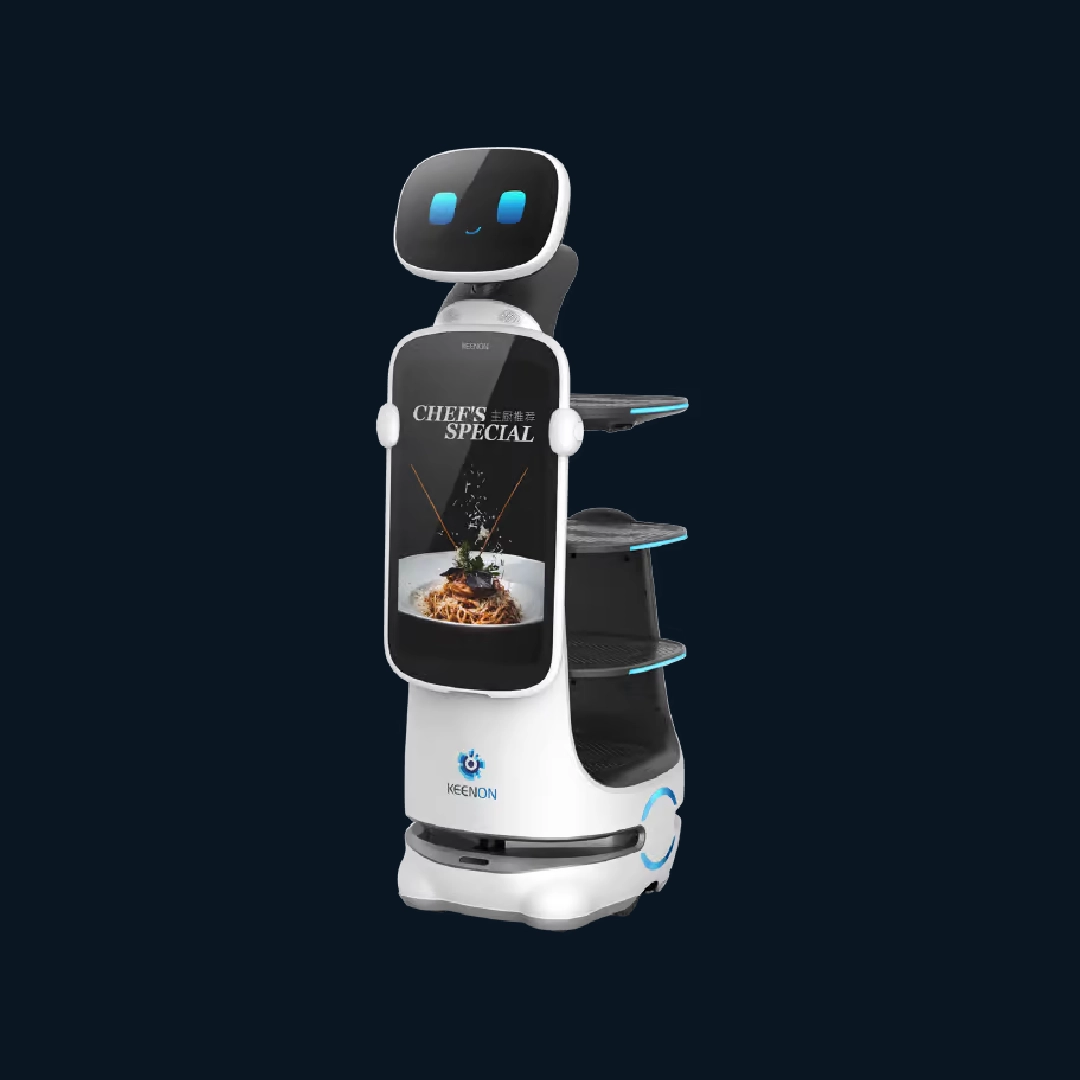 dinerbot t10 - serviceroboter inkl werbetafel autonom — фото 2