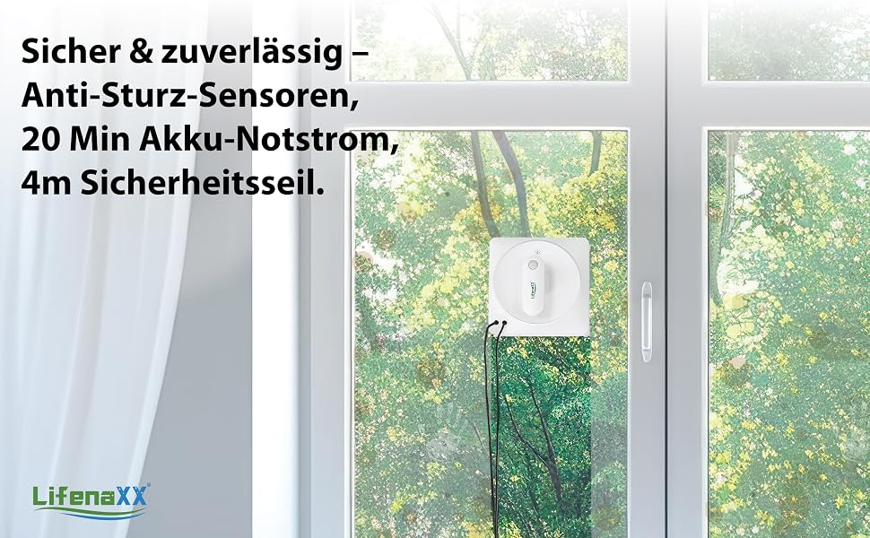 lifenaxx fensterreinigungsroboter lx-047 72 w — фото 5