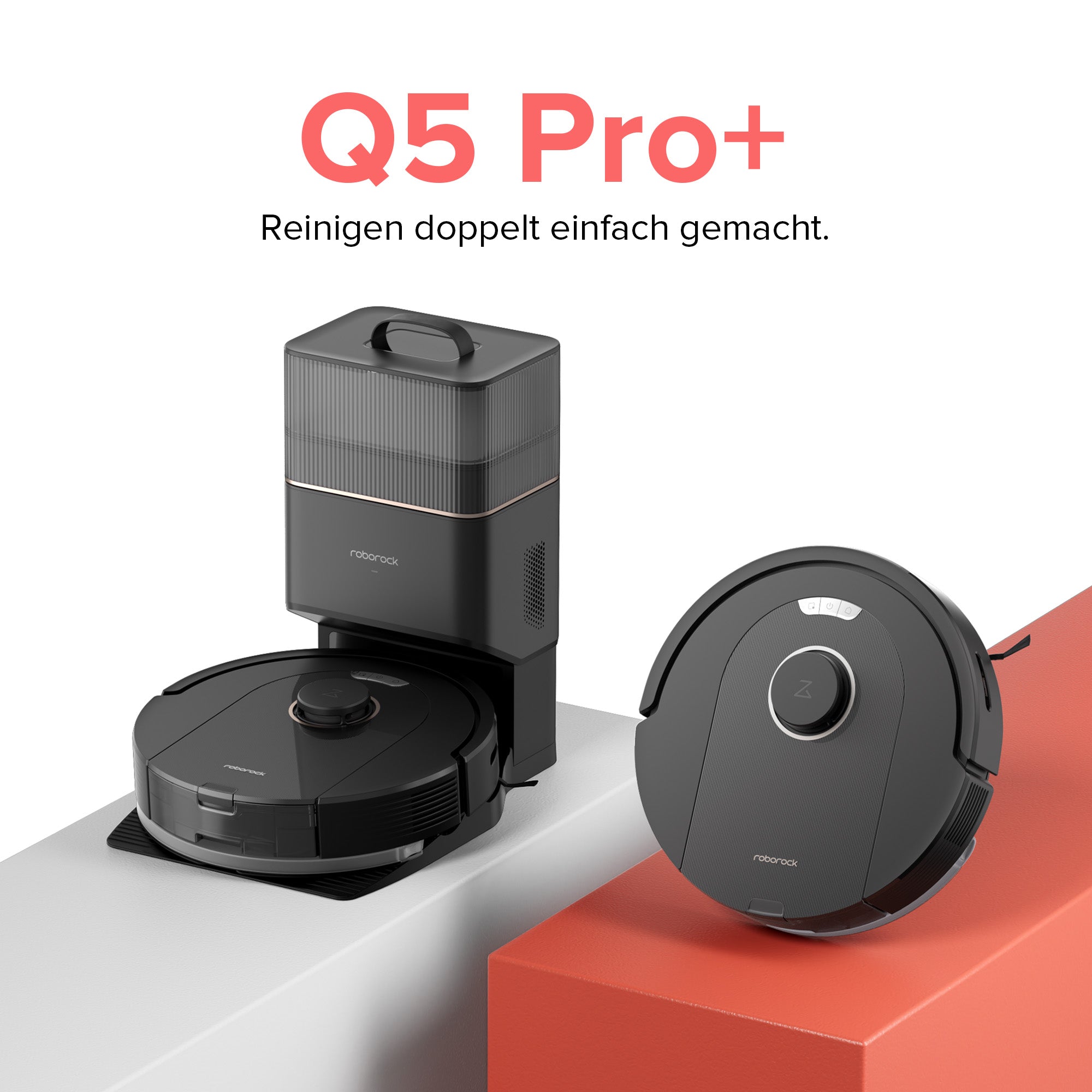 Робот Roborock Q5 Pro Schwarz Mit Absaugstation Roborock