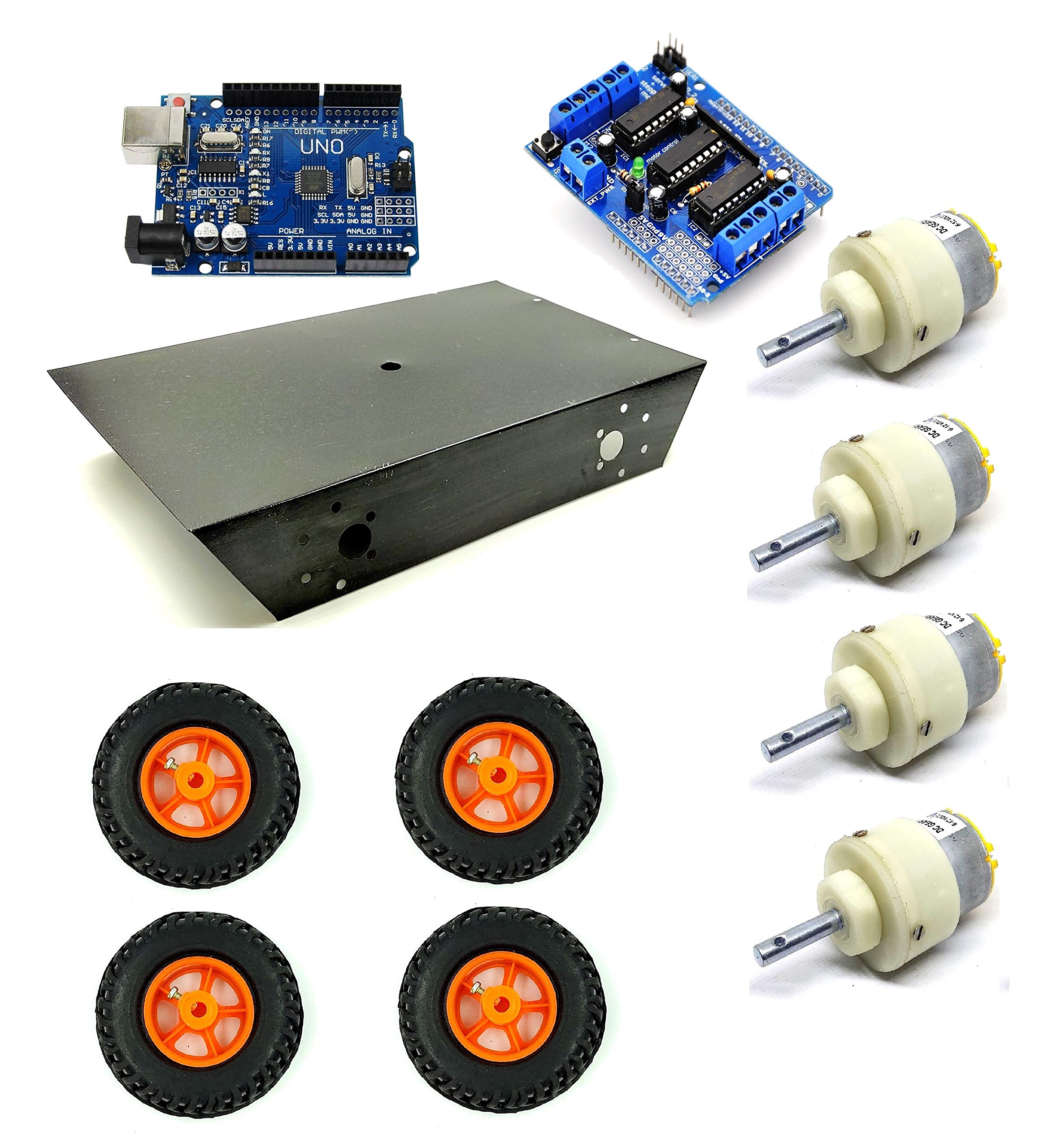 diy auto-chassis-kit mit dc-motor — фото 6