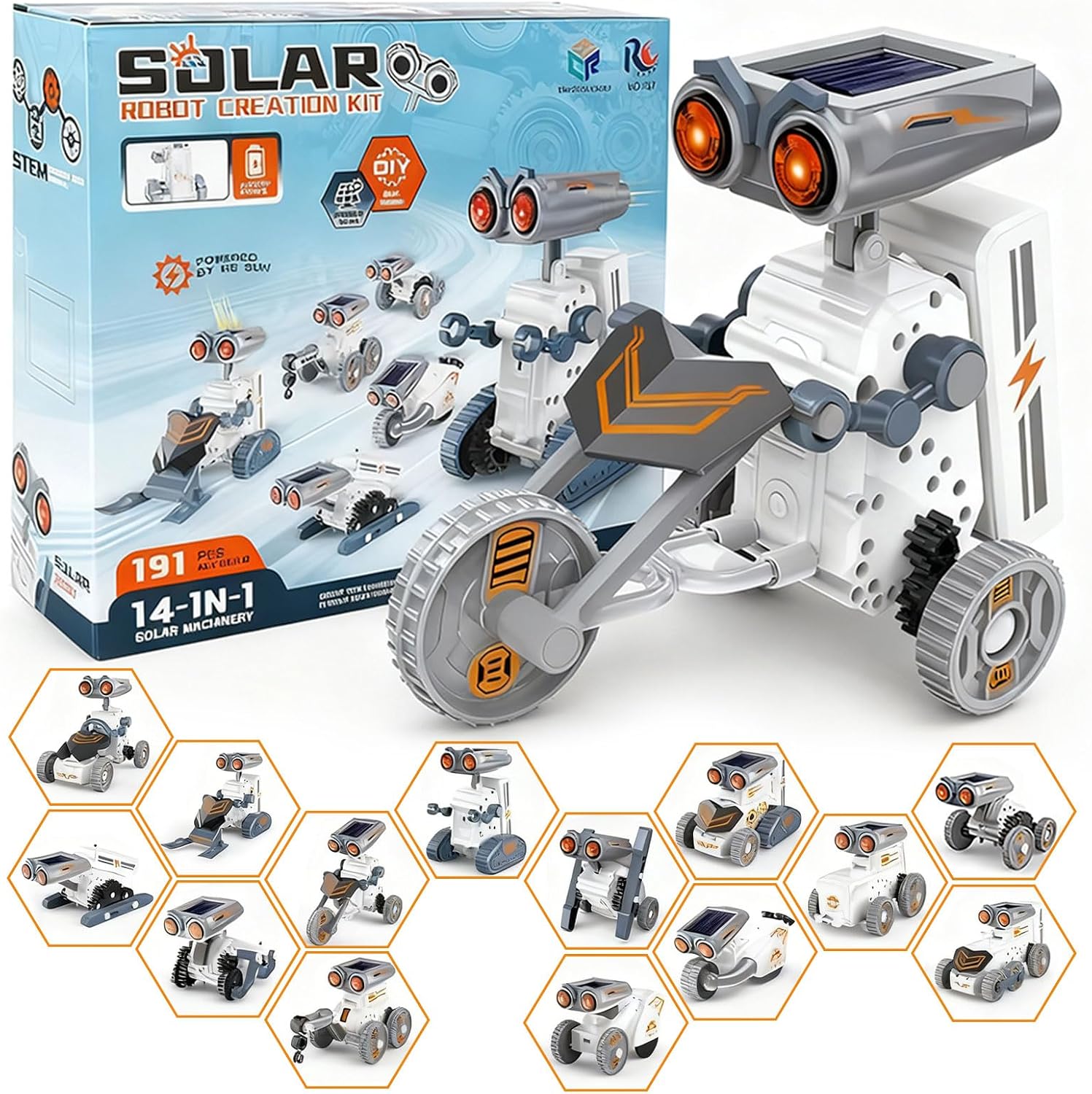 Робототехника VELLEMAN roboterbausatz 5-in1 einstellbarer roboter