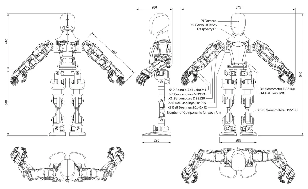 Youbionic x2 Humanoid Robot — фото 4