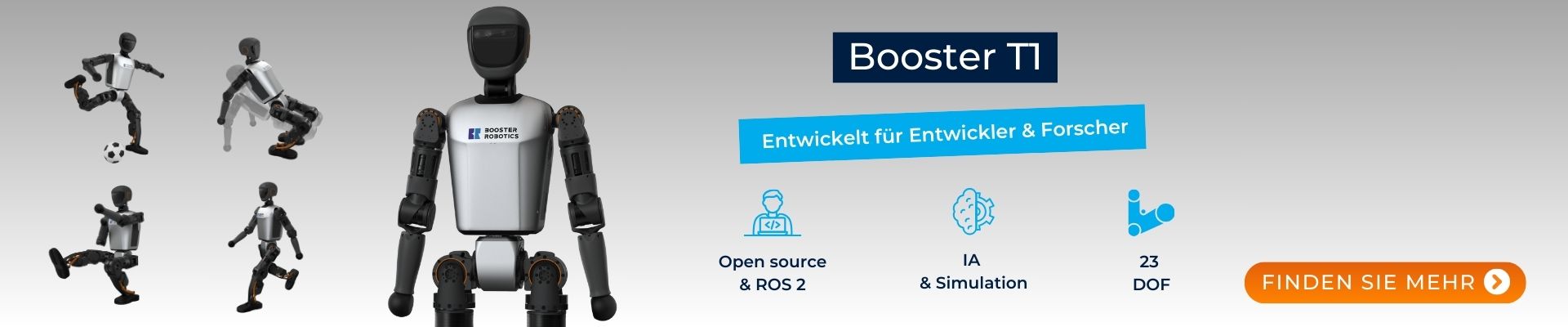 booster robotics t1-g - humanoider roboter inkl greifer 200 t — фото 2