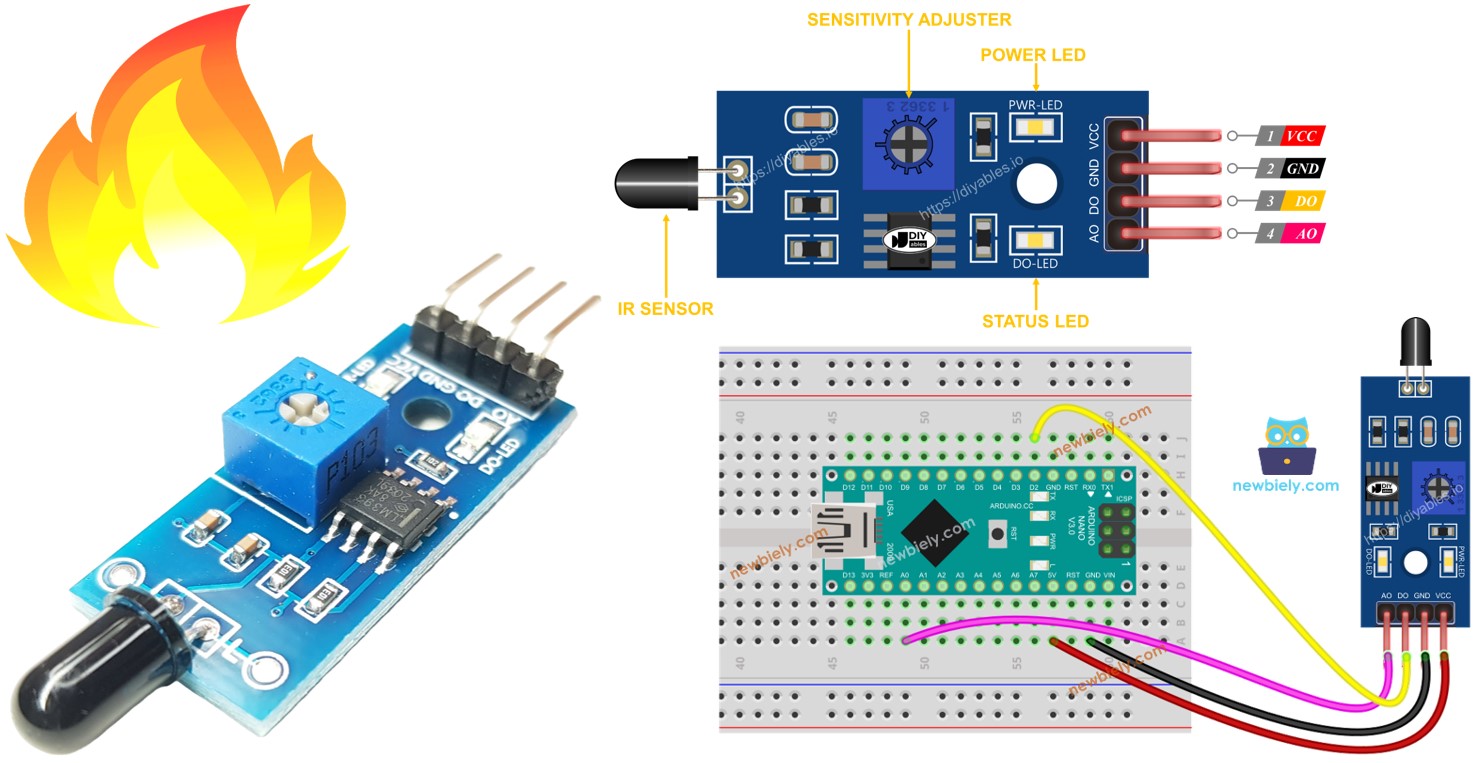 arduino - flammensensor yg1006 — фото 4