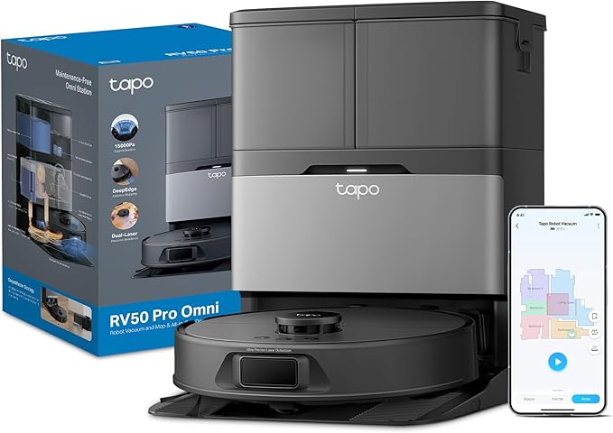 saugroboter tapo rv50 pro omni schwarz — фото 2