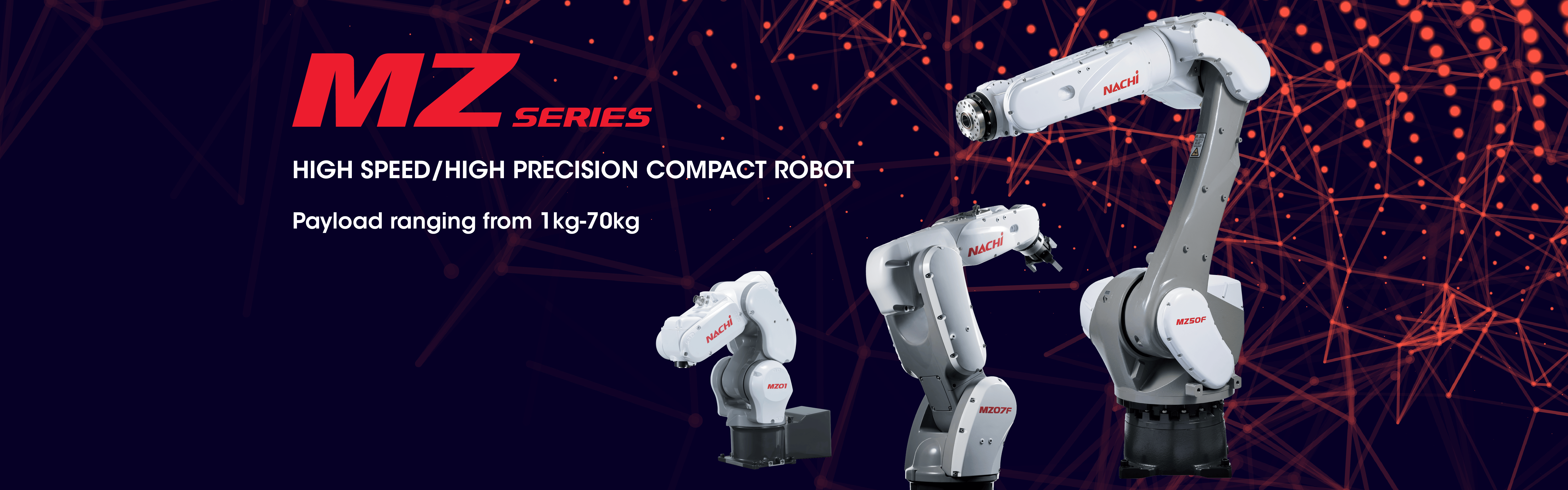 Робот Nachi-Fujikoshi MZ Medium Payload Series (MZ35F / MZ50F / MZ70F / MZ50LF)