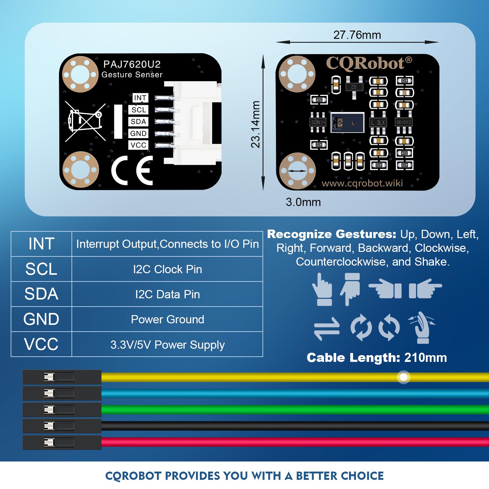 arduino - gestensteuerung paj7620u2 — фото 3
