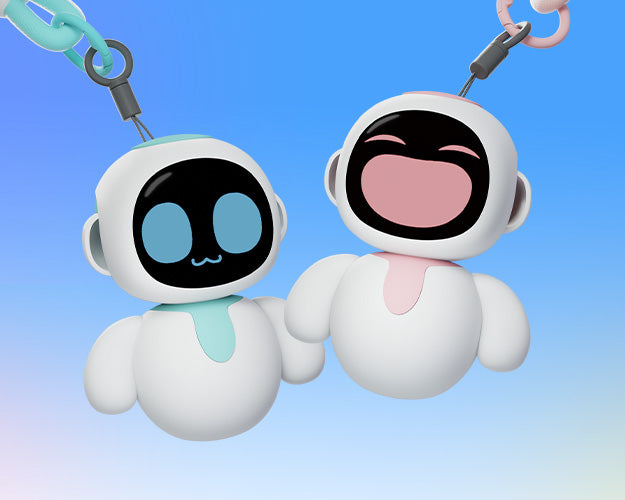 Energize Lab Eiliko Tiny AI Charm Bot w/ Unique Emotions & AI Conversation - Blue — фото 4