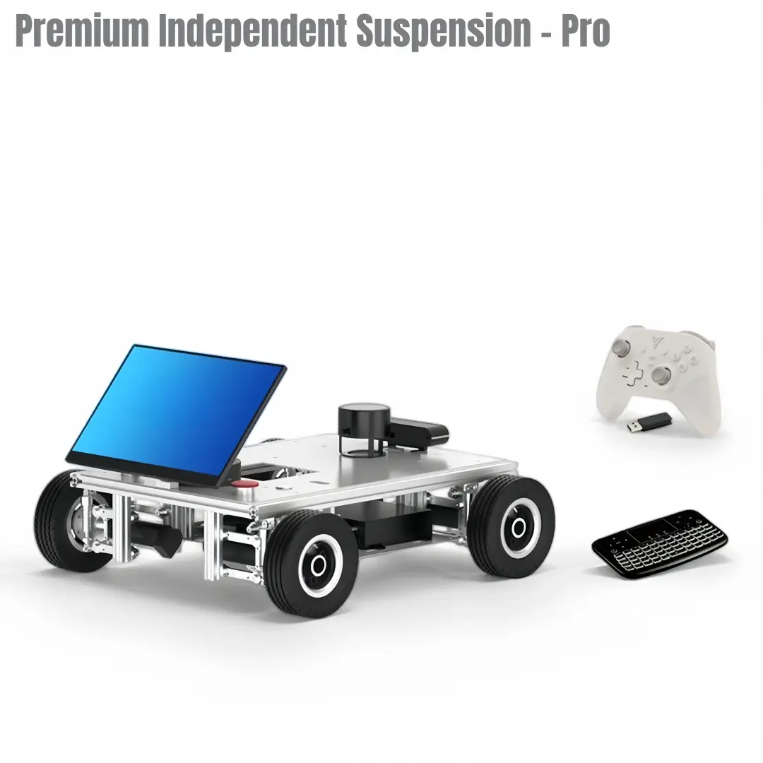 Researchbot：Embodied AI ROS2 Mobile Robot Platform with LLM, LiDAR SLAM, Semantic Navigation（4WD-Premium Independent Suspension-Orin Nano Super -8GB-PRO) — фото 2