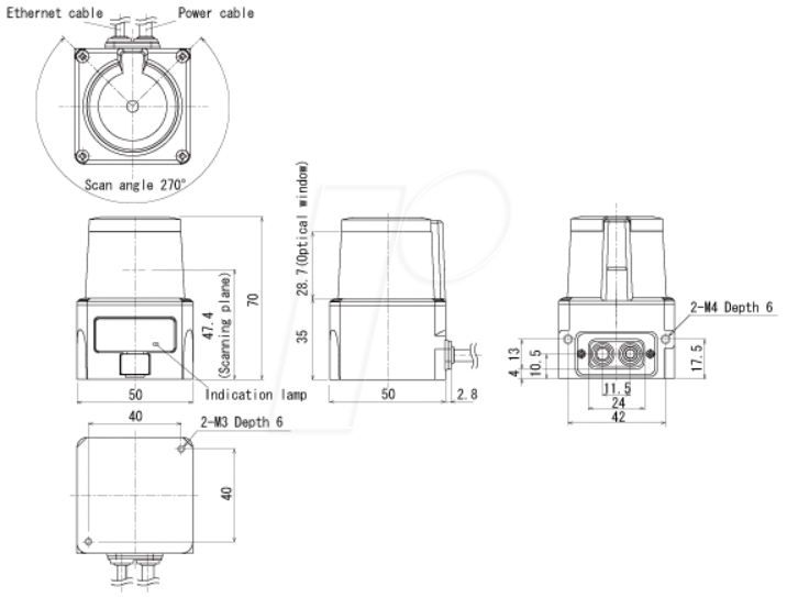 hokuyo ust-20lx lidar — фото 2