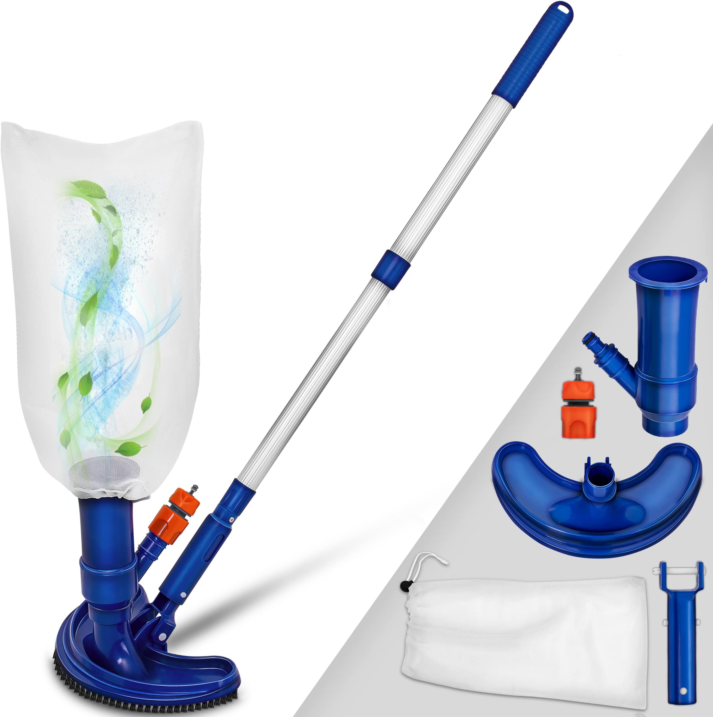 Flowclear Poolpflege Basis Set Aquaclean Mit Pumpenbetriebenem Poolsauger Kescher Bestway — фото 6