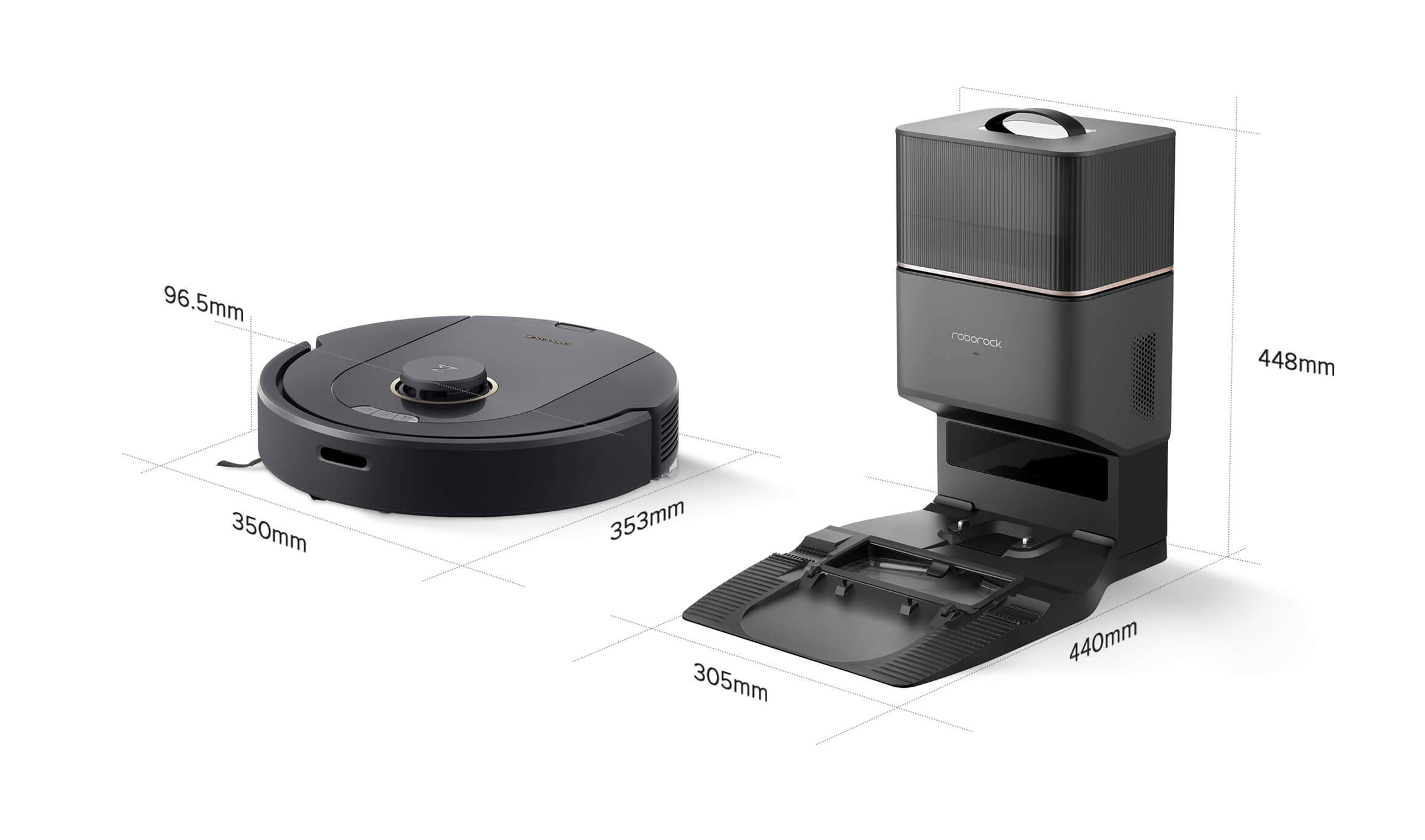 Q5 Pro Schwarz Mit Absaugstation Roborock — фото 6