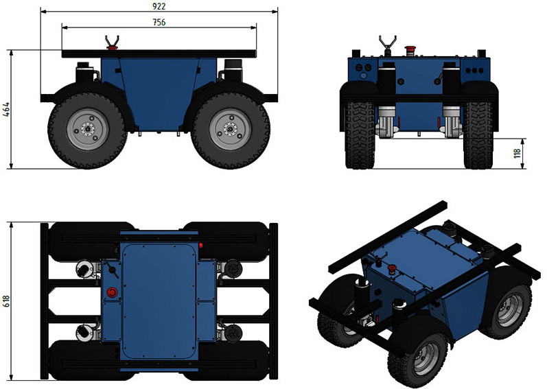 Bigbot Robot Development Platform w/o Mudguards or Batteries — фото 6