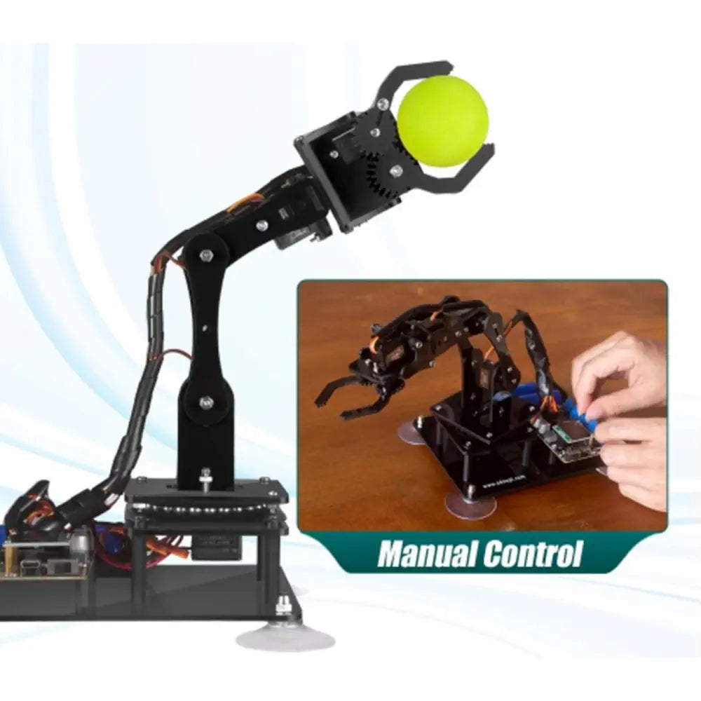 Adeept 5-DOF Arduino Compatible Programmable Orange Robot Arm Kit w/ OLED Display — фото 6