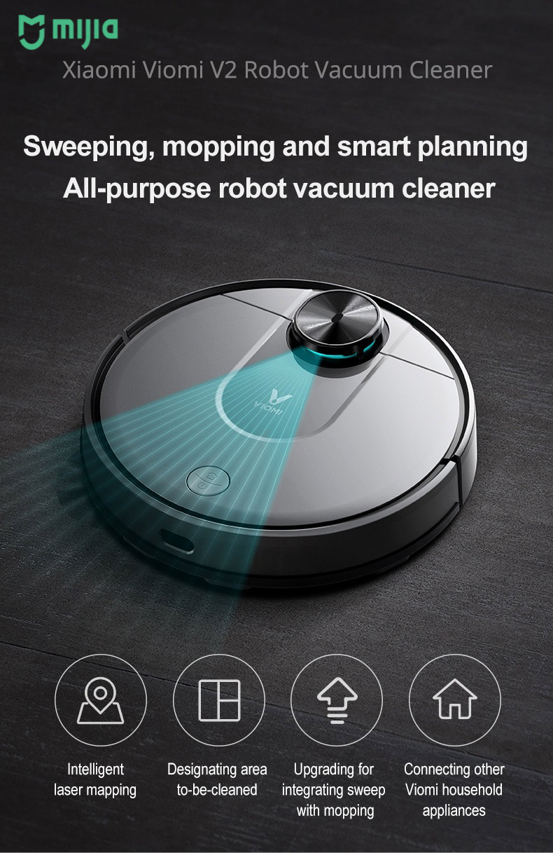 v2 max robot vacuum cleaner schwarz xiaomi — фото 2
