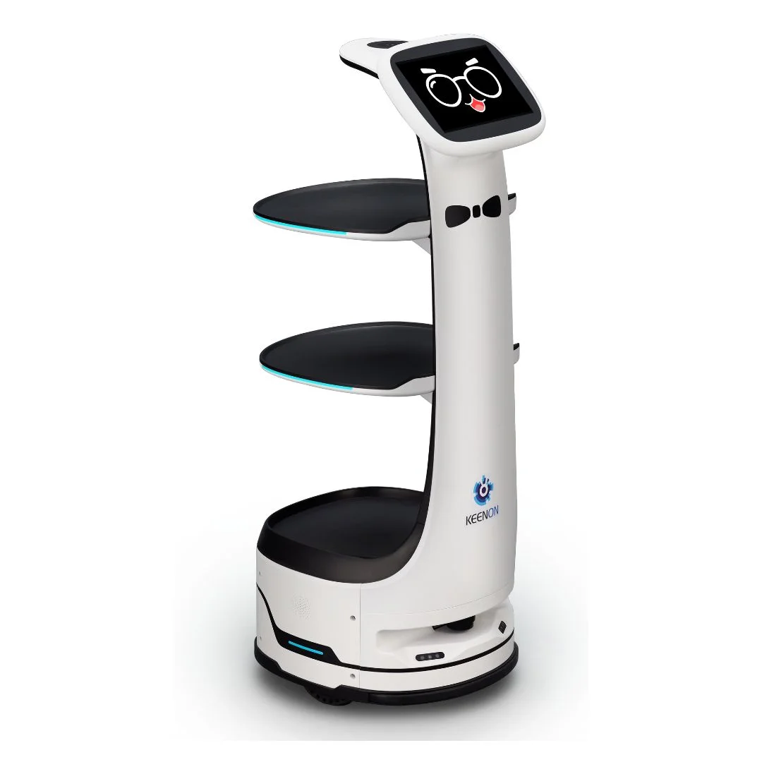 Робот Unknown Restaurant table service delivery robot Keenbot T8 SoftBank R...