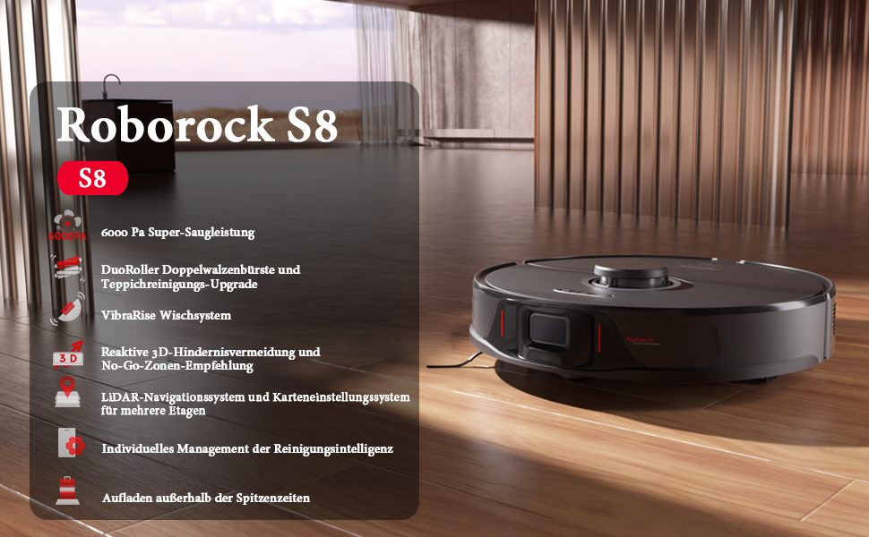 Робот Roborock S8 Schwarz Roborock