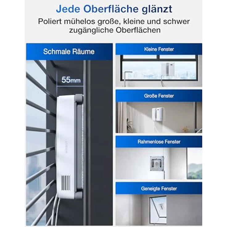 fensterreinigungsroboter winbot mini grau — фото 3