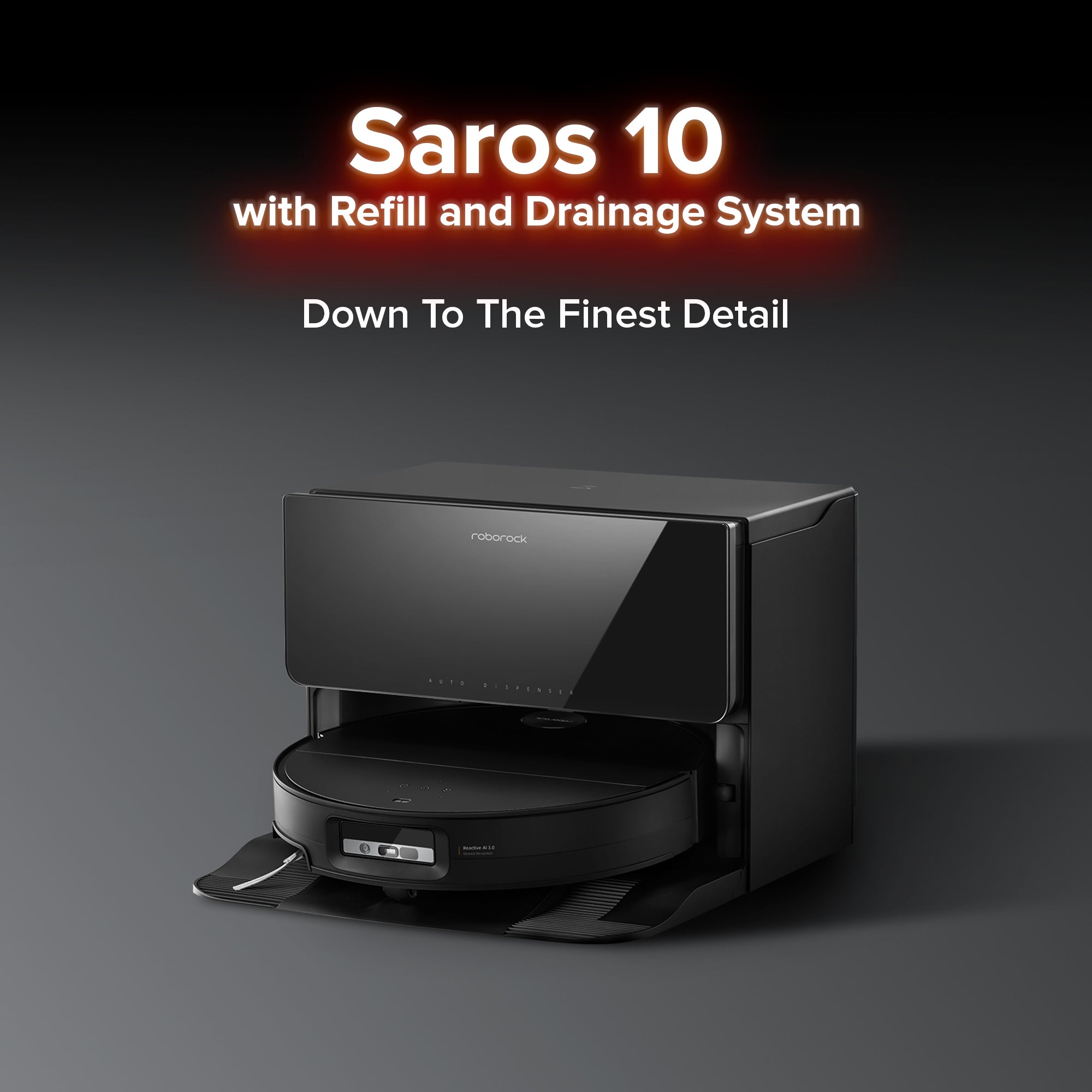 Saros 10 Black Saugroboter Roborock — фото 2