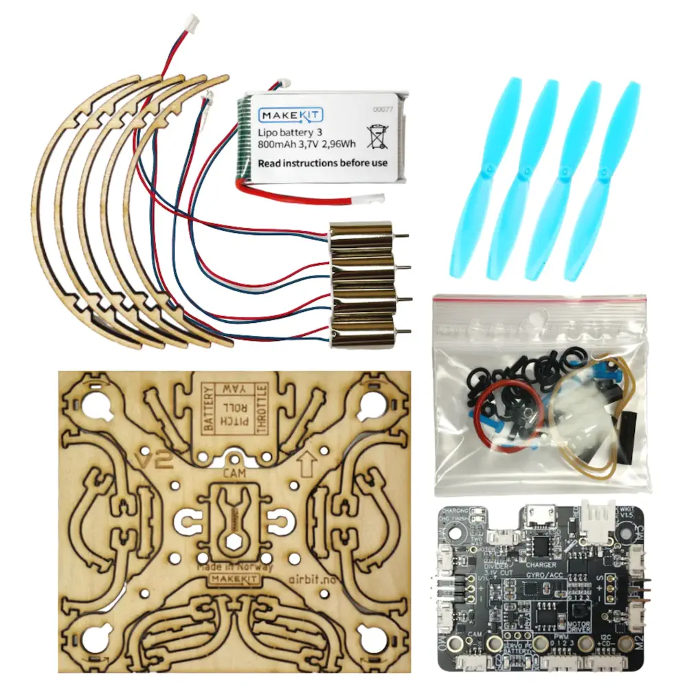 Air:bit 2 Programmable Drone Class Kit (6x) w/ 12x micro:bit — фото 3