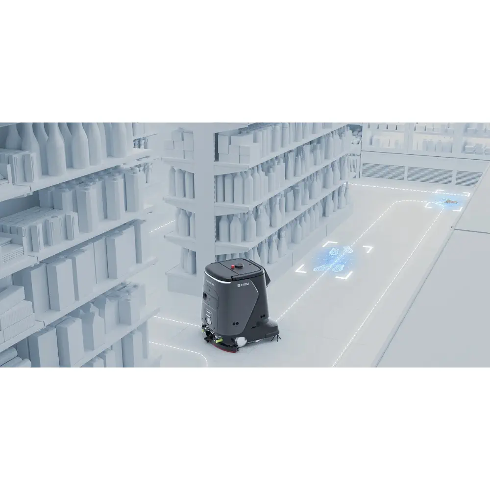 PUDU CC1 PRO Intelligent Cleaning Robot (Grey/Yellow Green) — фото 6