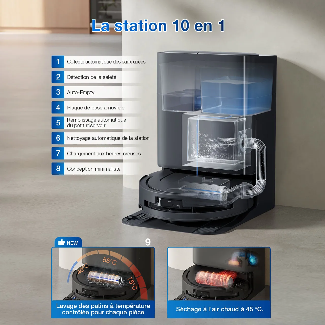 saugroboter deebot t80 omni schwarz — фото 2