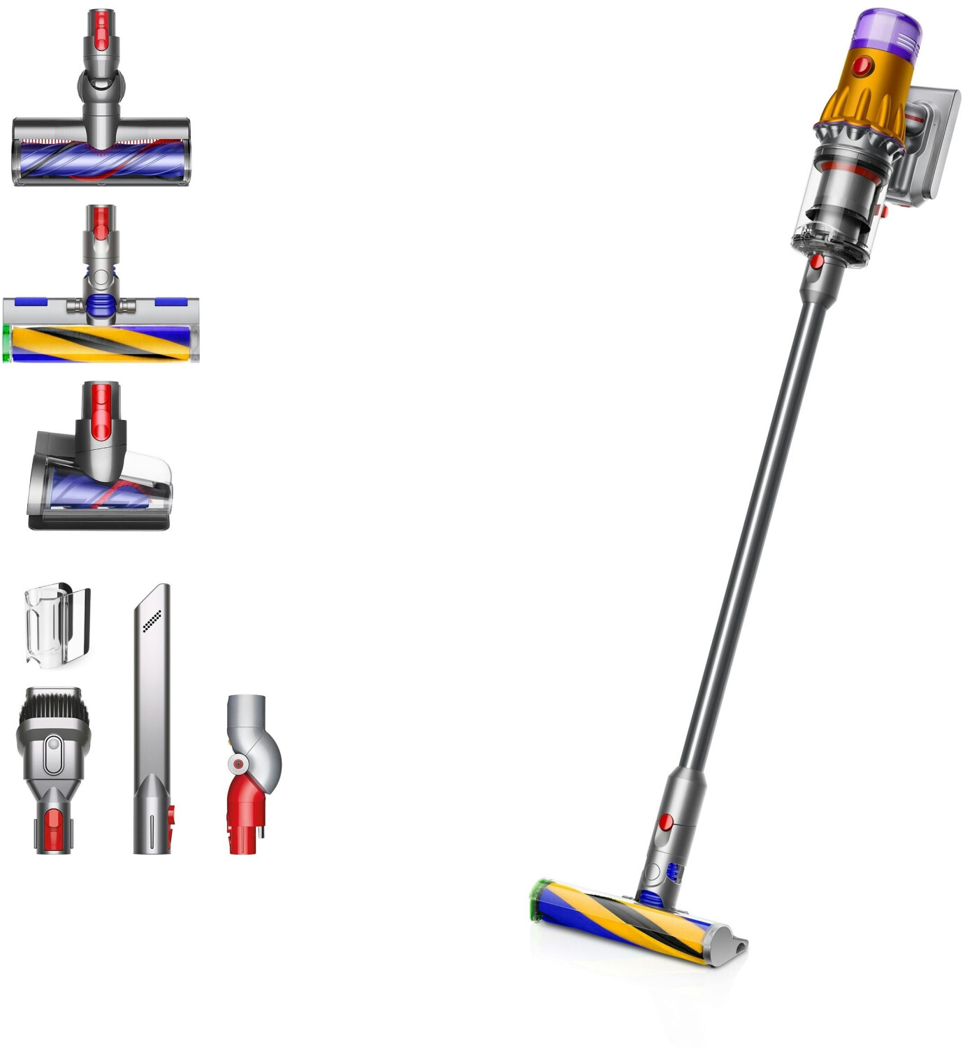 v12 detect slim absolute 2023 gelb nickel dyson — фото 5
