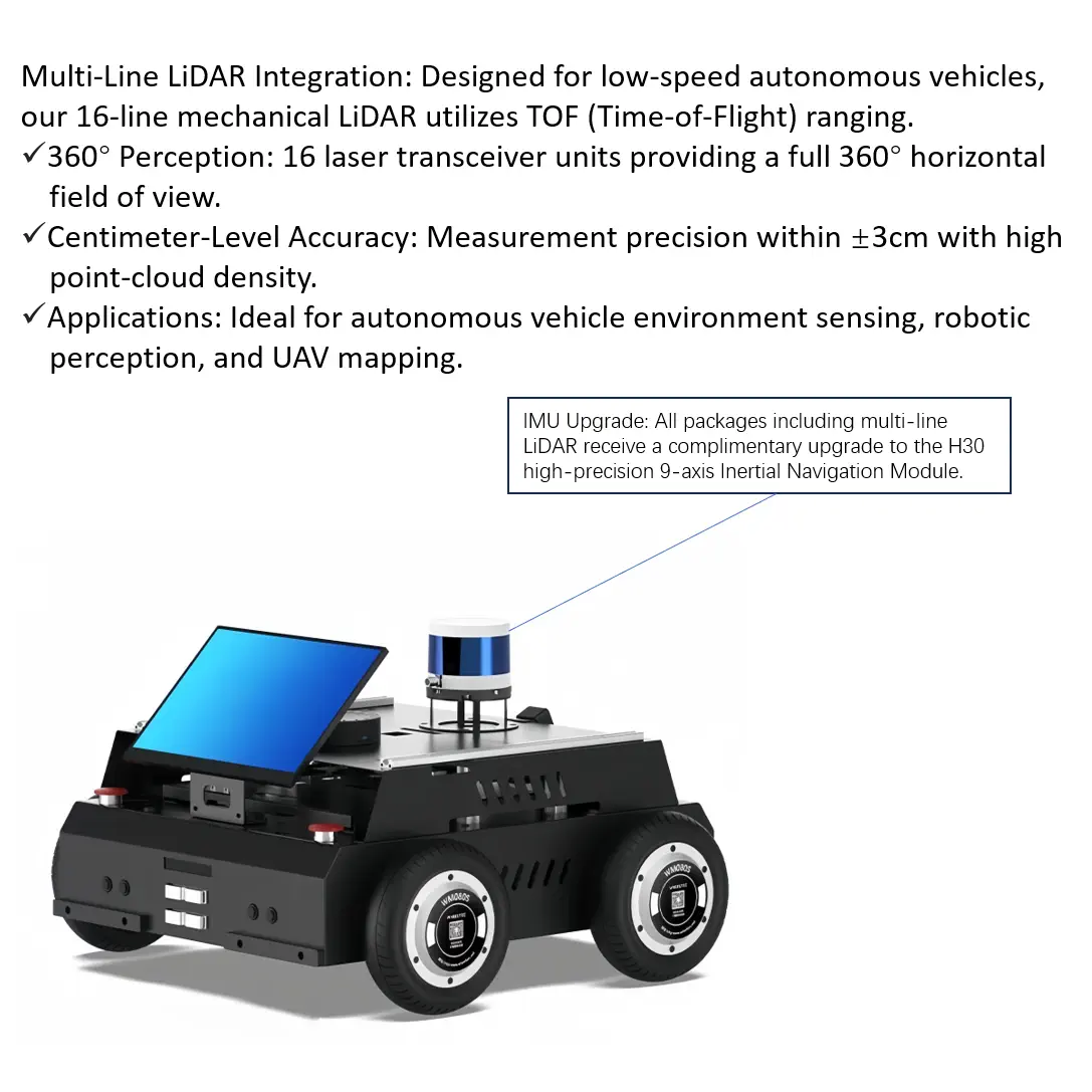 ROS2 Autonomous Mobile Robot Platform with 4WD Hub Motors, mmWave Radar & Auto-Charging Support-Orin NX Super - (Ultra) — фото 4