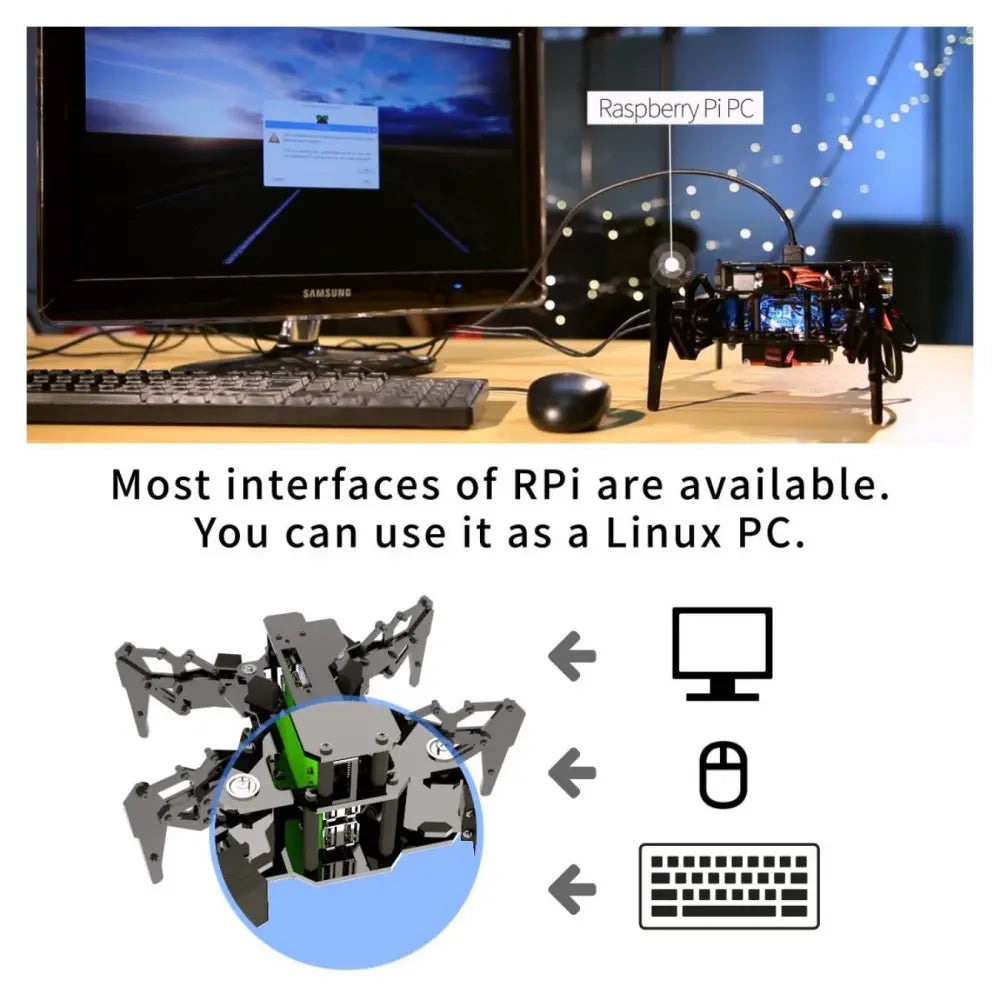 Adeept DarkPaw Quadruped Spider Robot Kit for Raspberry Pi — фото 2