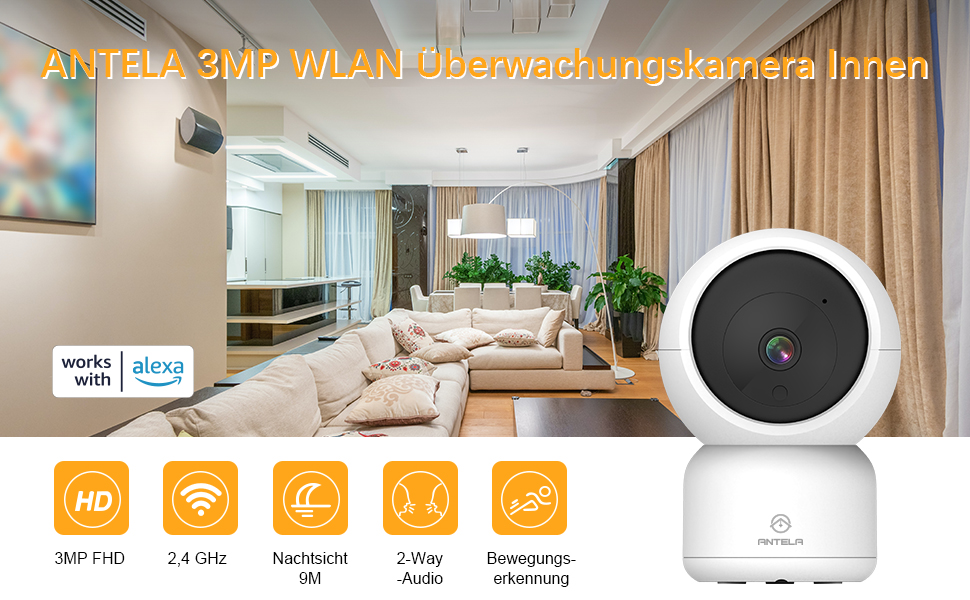 mobile eberwachungskamera ip wlan innen — фото 2