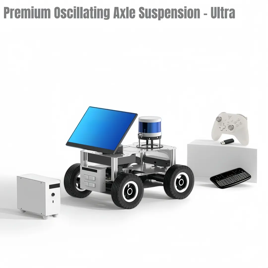 Researchbot：Embodied AI ROS2 Mobile Robot Platform with LLM, LiDAR SLAM, Semantic Navigation（4WD-Premium Oscillating Axle Suspension-Orin NX Super -16GB-Ultra) — фото 2