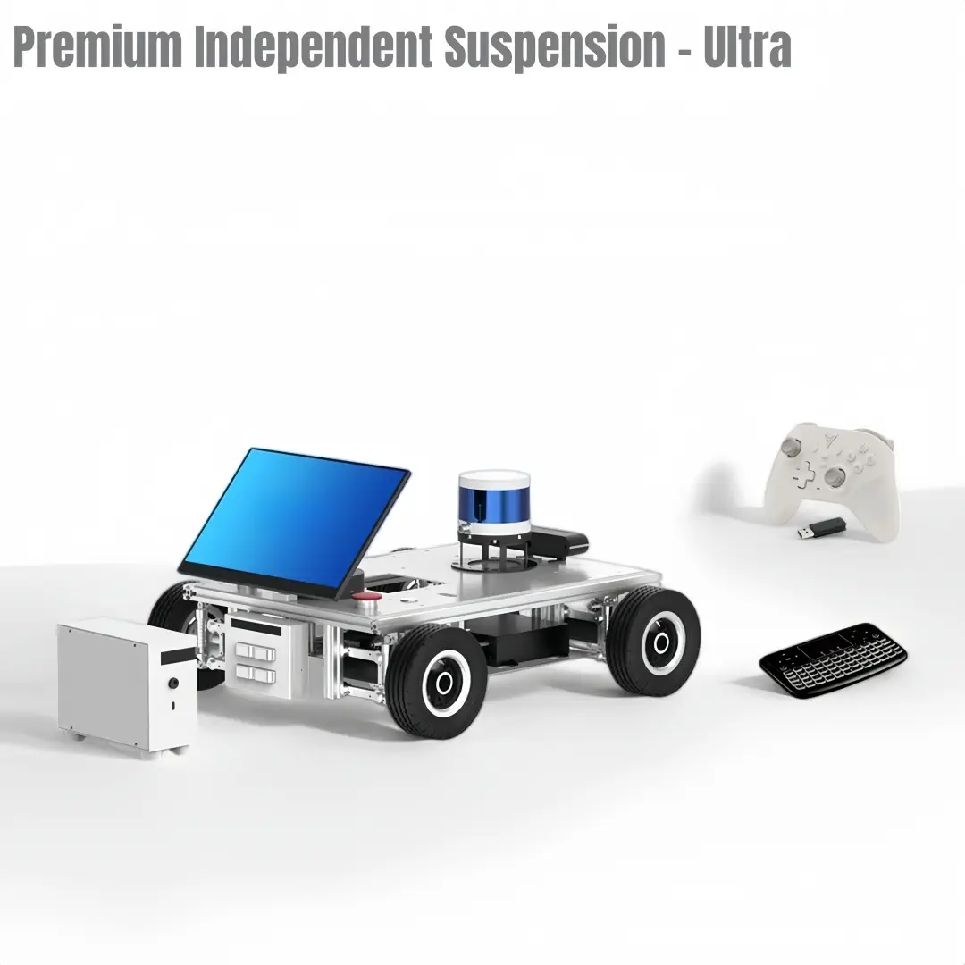 Researchbot：Embodied AI ROS2 Mobile Robot Platform with LLM, LiDAR SLAM, Semantic Navigation（4WD-Premium Independent Suspension-Orin NX Super -16GB-Ultra) — фото 2