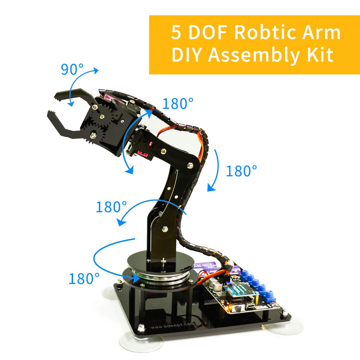 Adeept 5DOF Robotic Arm Kit for Arduino Uno R3 — фото 4