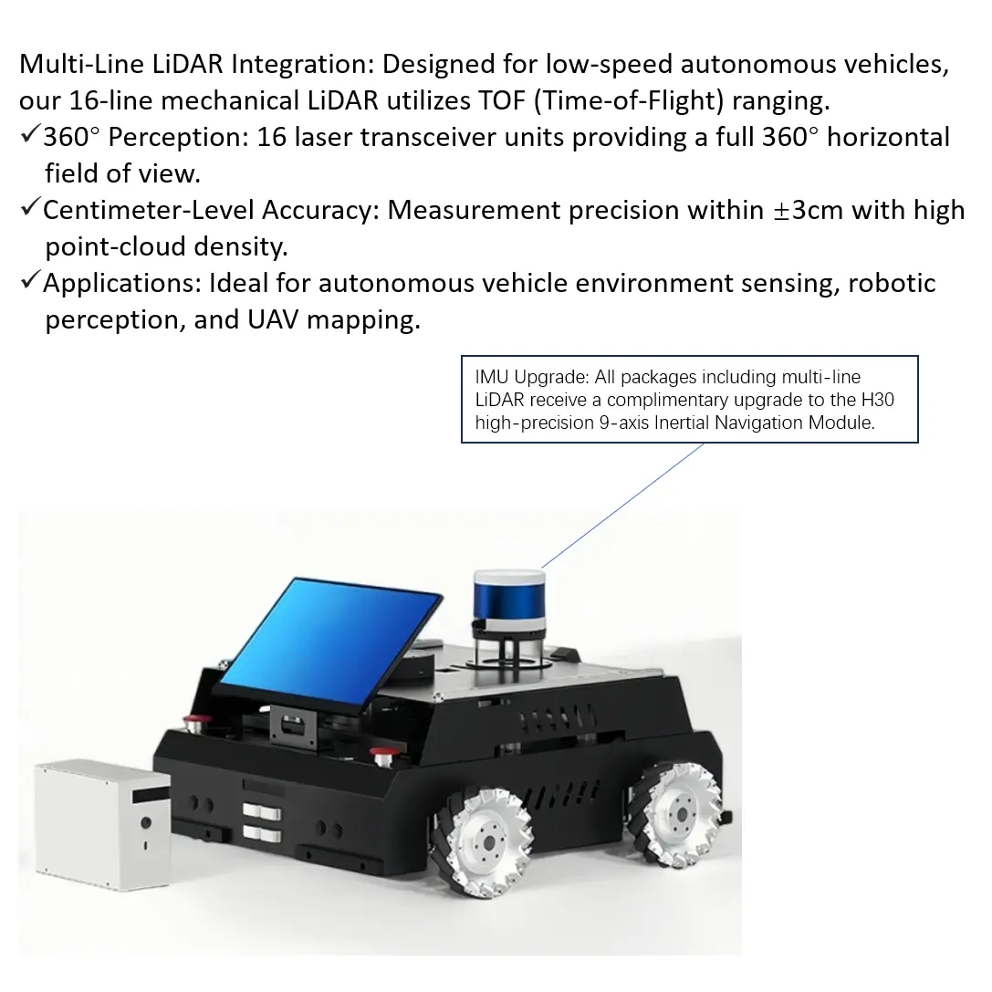 Researchbot：Embodied AI ROS2 Mobile Robot Platform with LLM, LiDAR SLAM, Semantic Navigation（MEC-Flagship Independent Suspension-Orin NX Super -16GB-Ultra) — фото 4