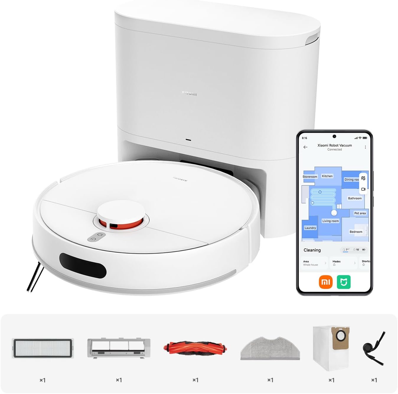 ## Xiaomi-Saugroboter: Effiziente Geräte mit 4 Funktionen — фото 3